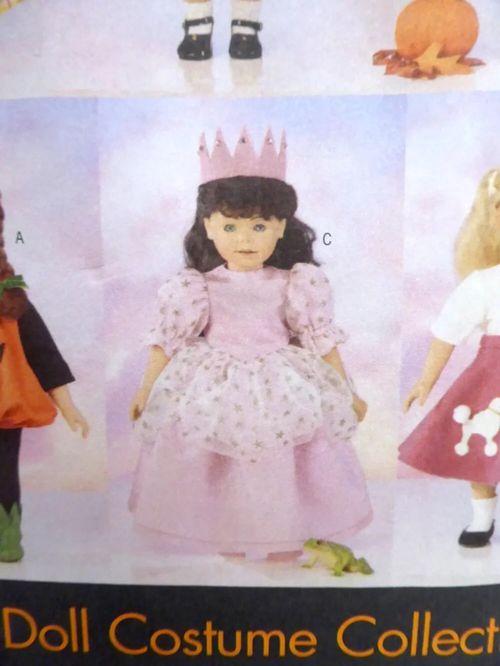 NEW BUTTERICK 18” AMERICAN GIRL DOLL HALLOWEEN COSTUME PAPER PATTERNS (#5661)
